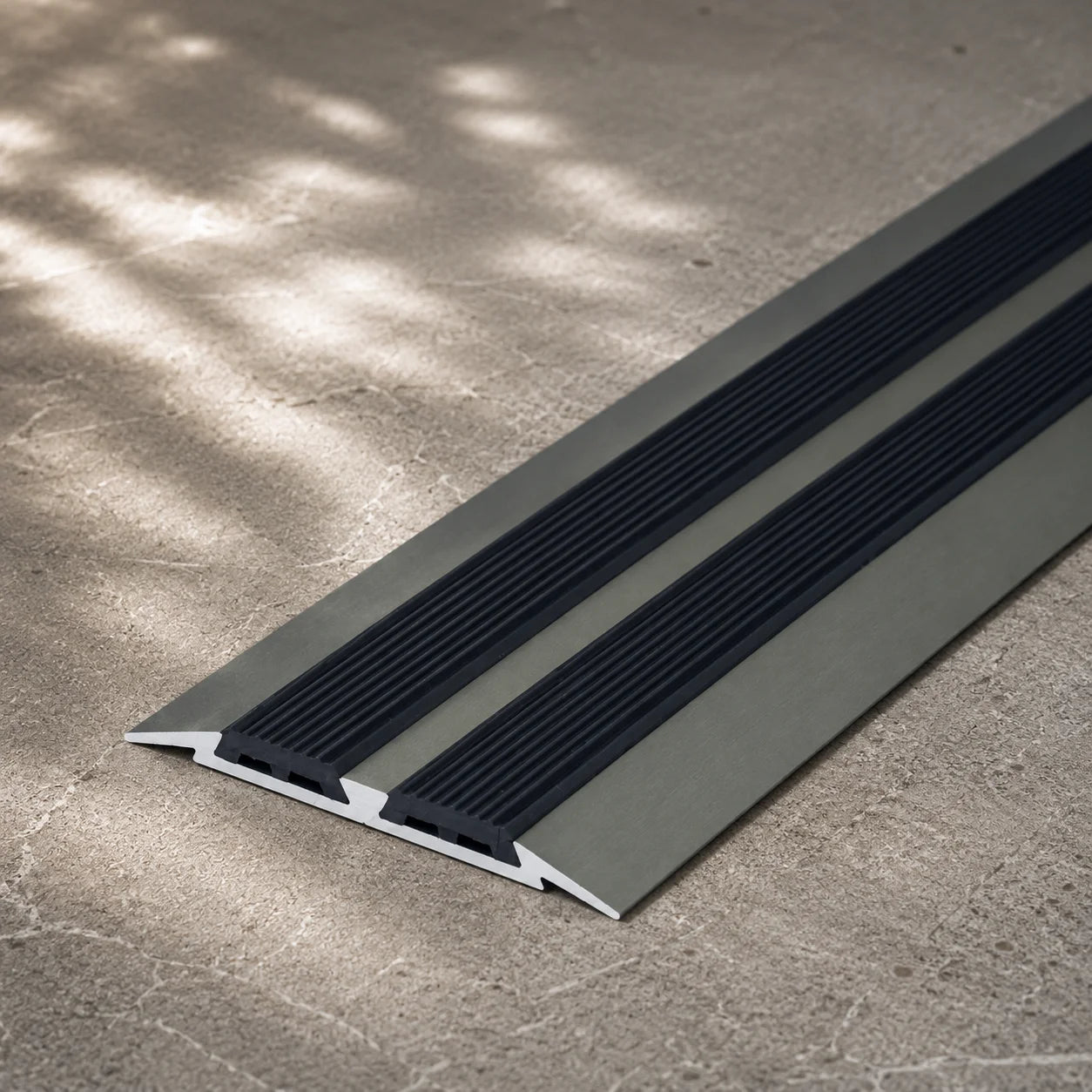 Aluminium Transition Strip with Rubber 45 MM x 1 M & 2 M In Champagne Color